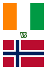 Costa de Marfil vs. Noruega