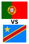 Portugal vs. República Democrática del Congo