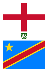 Inglaterra vs. República Democrática del Congo