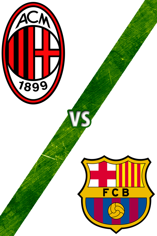 Poster del Deporte: AC Milan Vs. Barcelona