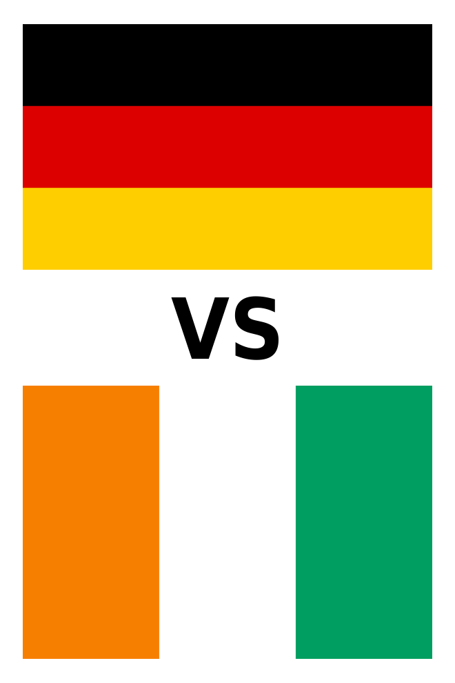 Poster del Deporte: Alemania vs. Costa de Marfil