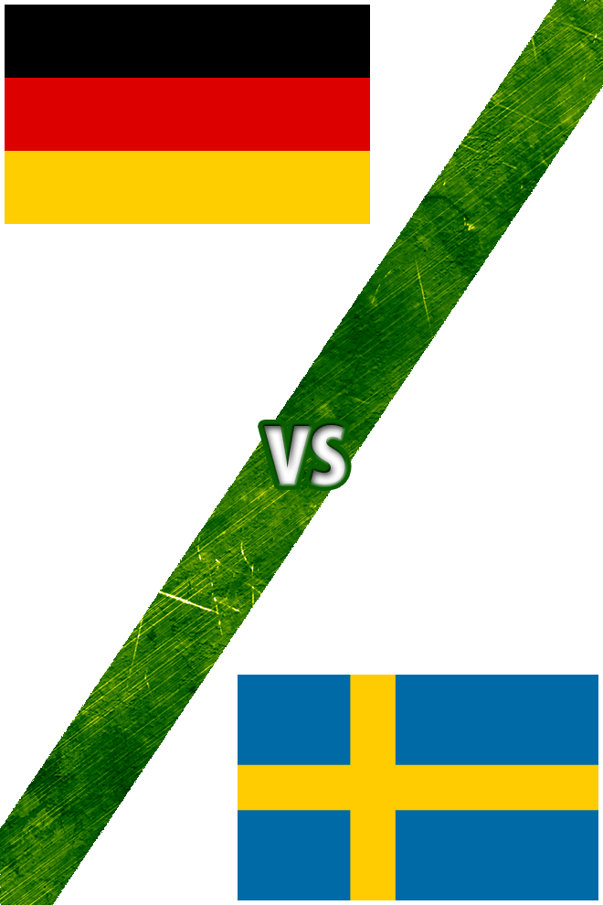 Poster del Deporte: Alemania vs. Suecia