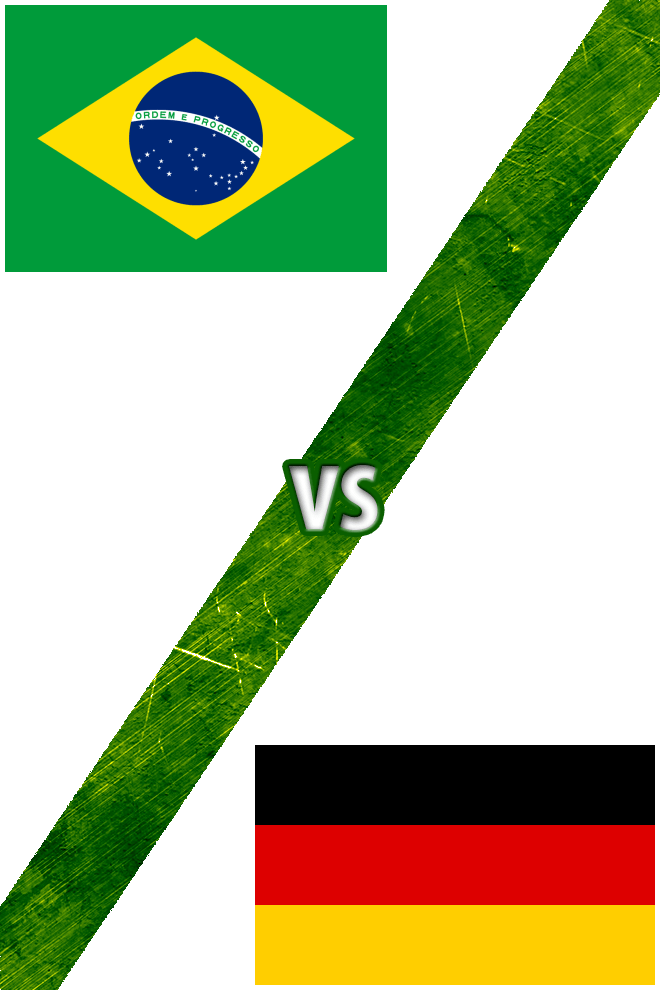 Poster del Deporte: Brasil vs. Alemania