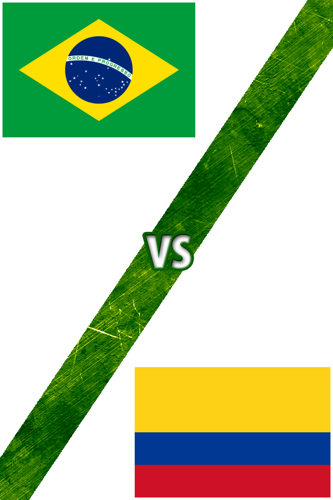 Poster del Deporte: Brasil vs. Colombia