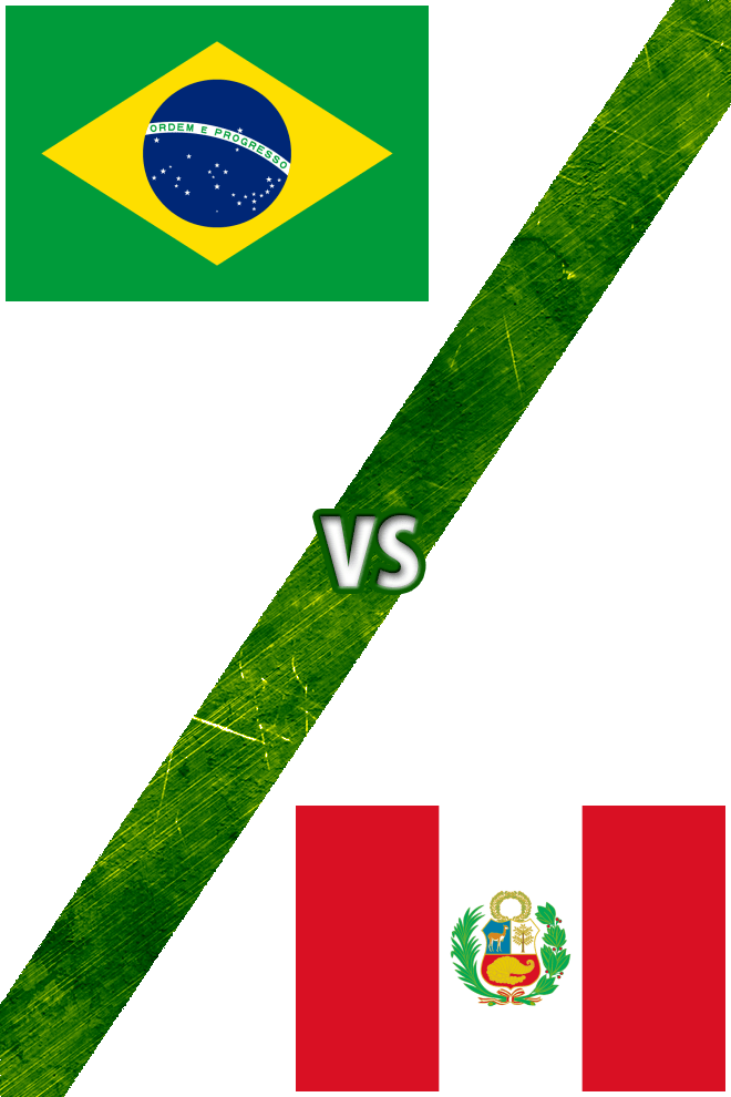 Poster del Deporte: Brasil vs. Perú
