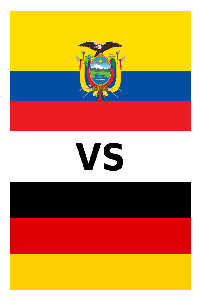 Poster del Deporte: Ecuador vs. Alemania