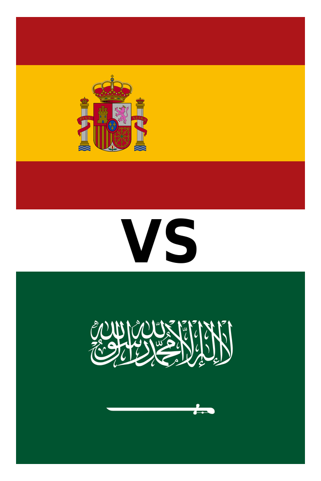 Poster del Deporte: España vs. Arabia Saudita