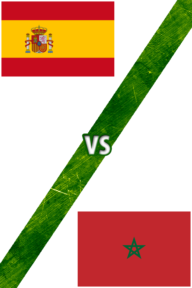 Poster del Deporte: España vs. Marruecos