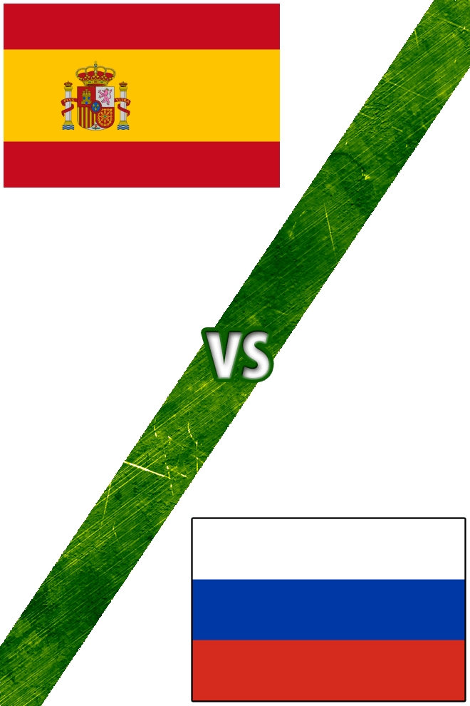 Poster del Deporte: España vs. Rusia