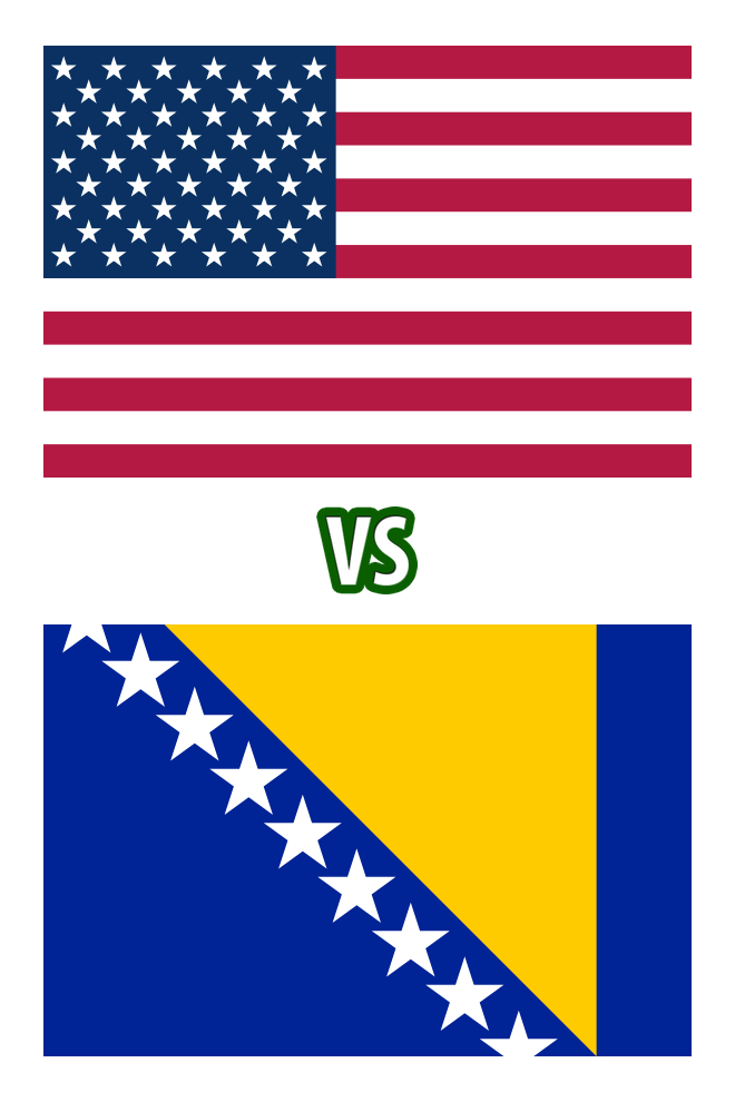 Poster del Deporte: Estados Unidos vs. Bosnia y Herzegovina