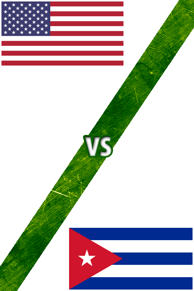 Poster del Deporte: Estados Unidos vs. Cuba