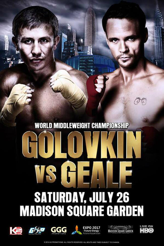 Poster del Deporte: Golovkin vs. Geale