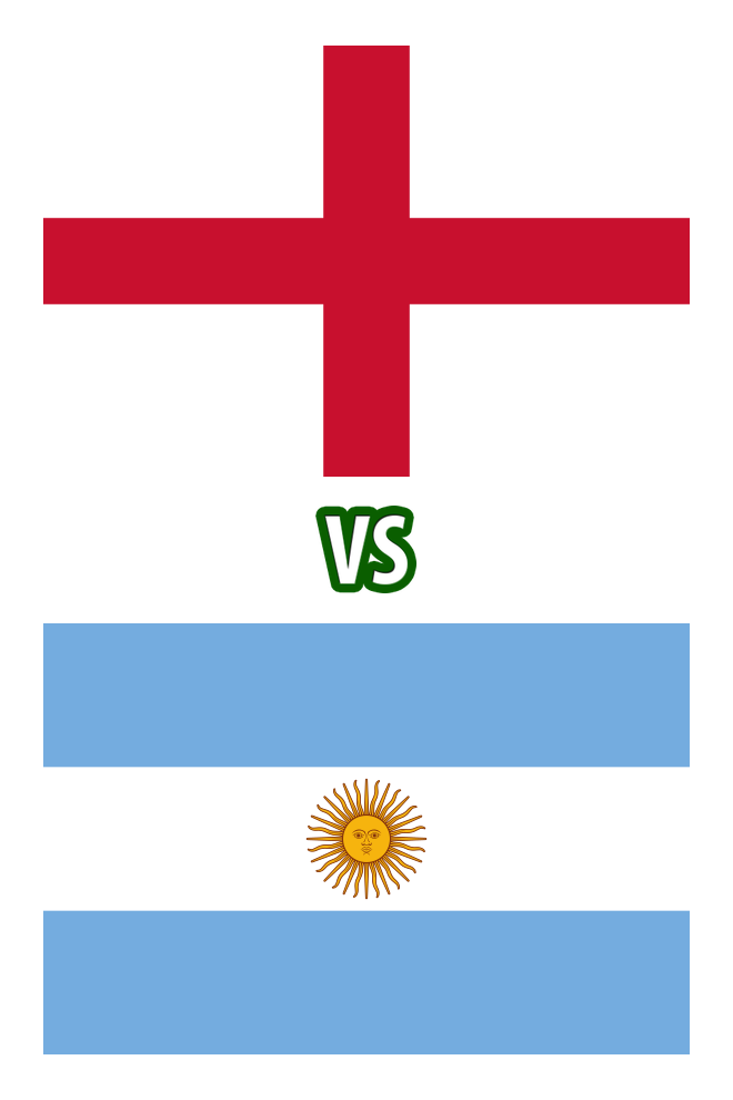 Poster del Deporte: Inglaterra vs. Argentina