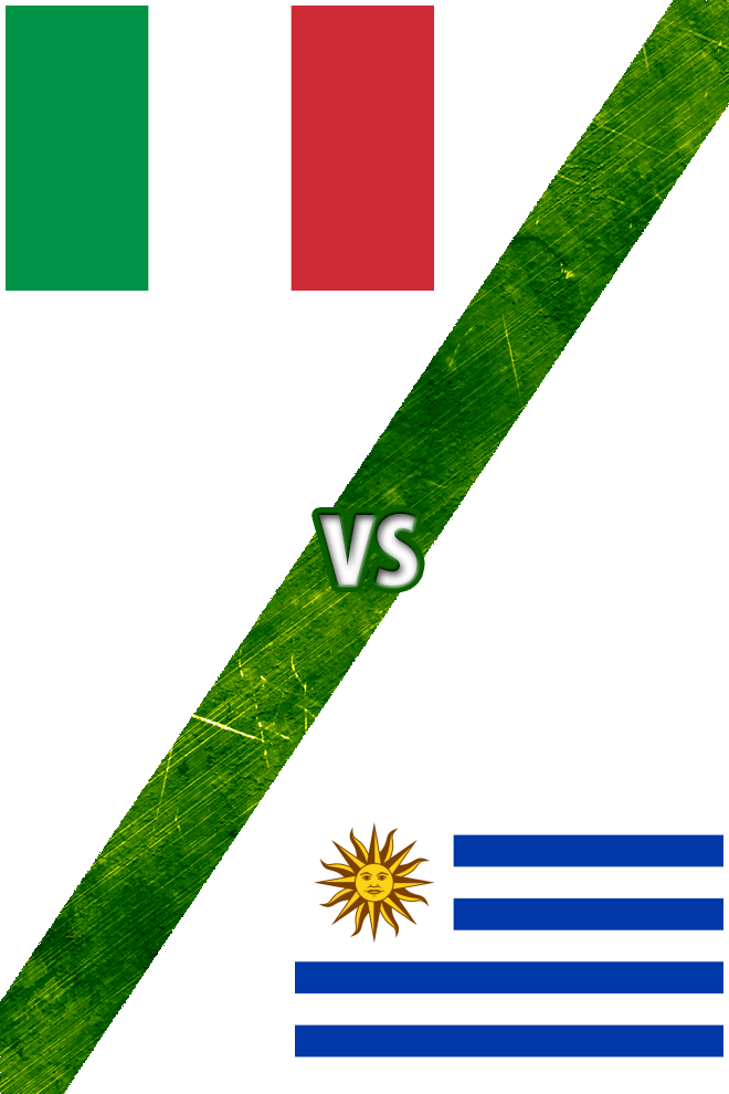 Poster del Deporte: Italia Vs. Uruguay
