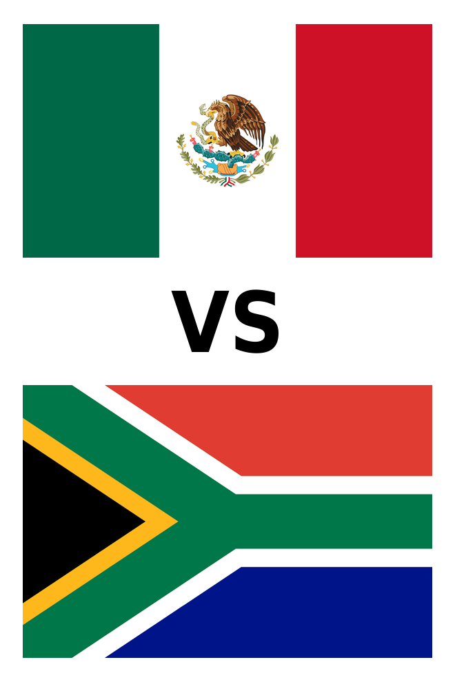 Poster del Deporte: México vs. Sudáfrica