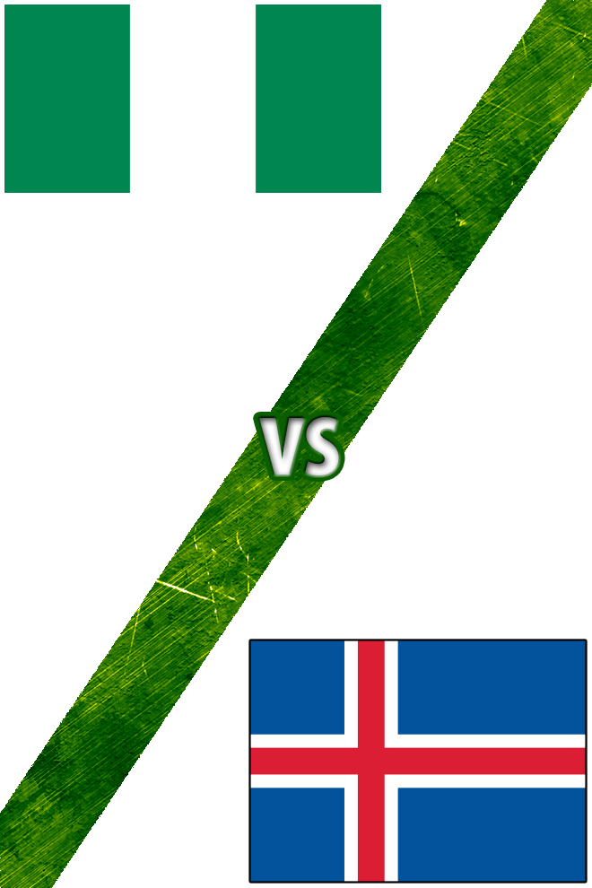 Poster del Deporte: Nigeria vs. Islandia