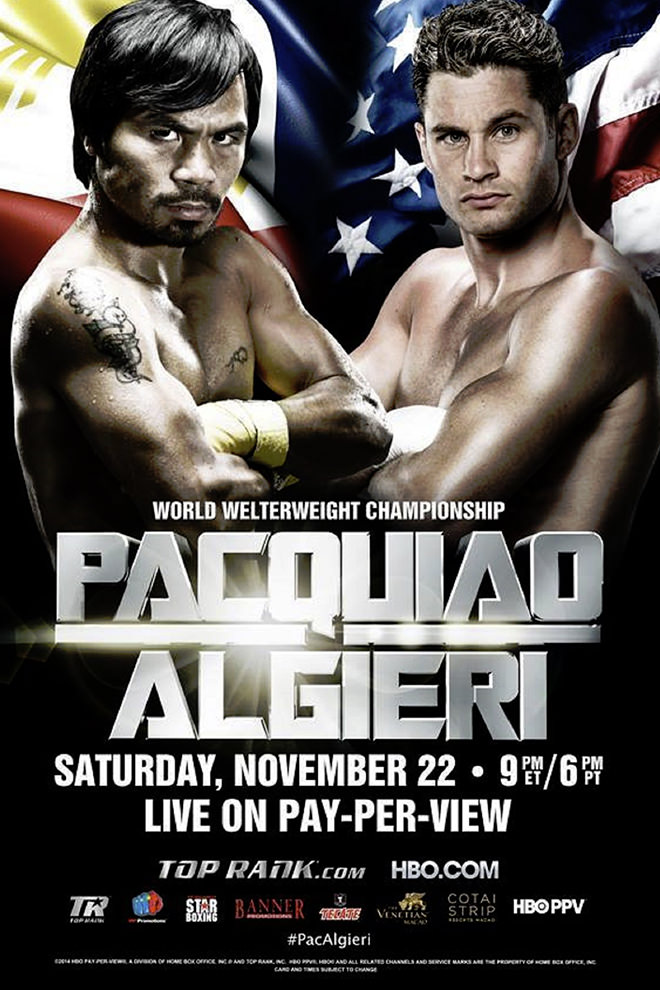 Poster del Deporte: Pacquiao vs. Algieri