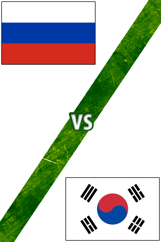 Poster del Deporte: Rusia Vs. Corea del Sur
