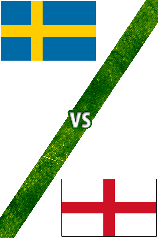 Poster del Deporte: Suecia vs. Inglaterra
