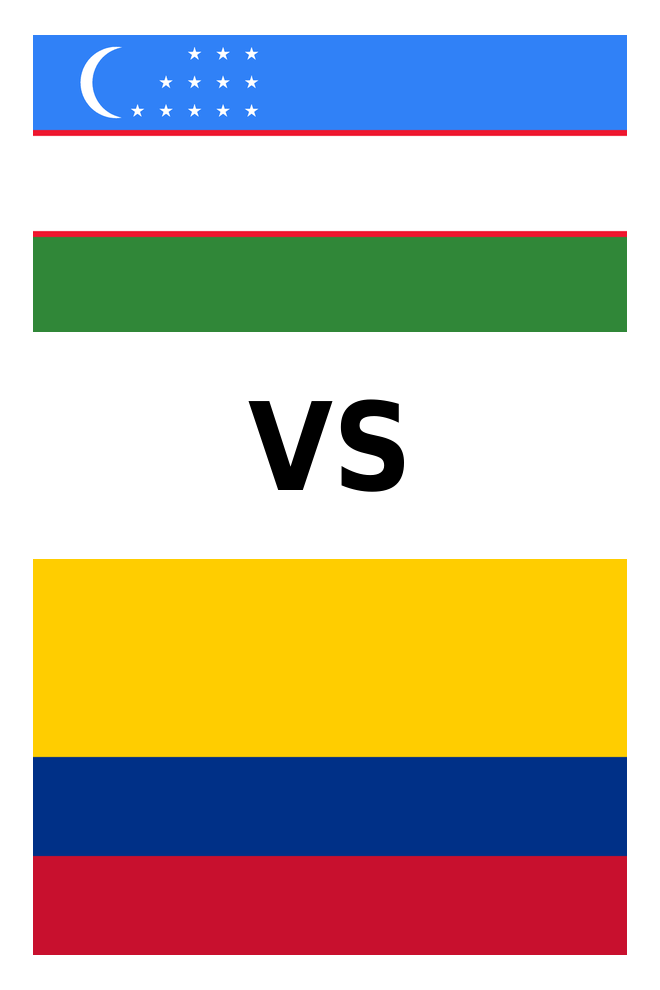 Poster del Deporte: Uzbekistán vs. Colombia