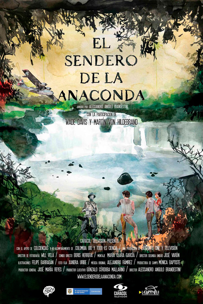 Poster del Documental: El Sendero de la Anaconda