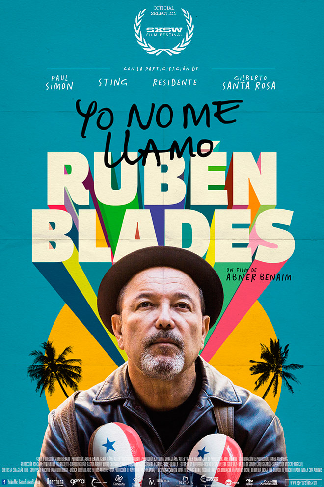 Poster del Documental: Yo no me Llamo Rubén Blades