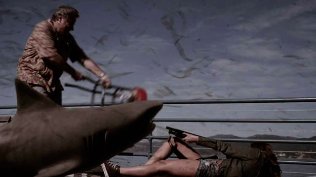 Luchando con un Tiburón