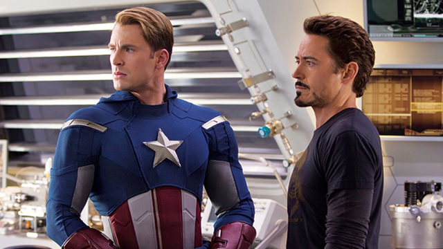 El Capitán América y Tony Stark