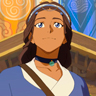 Jessica Matten en el papel de Katara