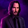 Keanu Reeves en el papel de John Wick