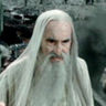 Christopher Lee en el papel de Saruman