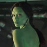 Zoe Saldana en el papel de Gamora