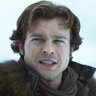 Alden Ehrenreich en el papel de Han Solo