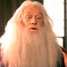Richard Harris en el papel de Albus Dumbledore