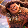 Dwayne Johnson en el papel de Maui