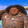 Dwayne Johnson en el papel de Maui