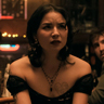 Megan Lawless en el papel de Sarah