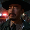 Randall Park en el papel de Sheriff Dennis Lim