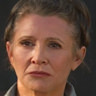 Carrie Fisher (†) en el papel de La general Leia Organa