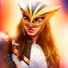 Isabela Merced en el papel de Hawkgirl