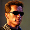 Arnold Schwarzenegger en el papel de Terminator