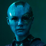Karen Gillan en el papel de Nebula