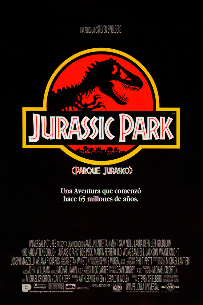 Poster de la Película: Jurassic Park (Parque Jurásico)