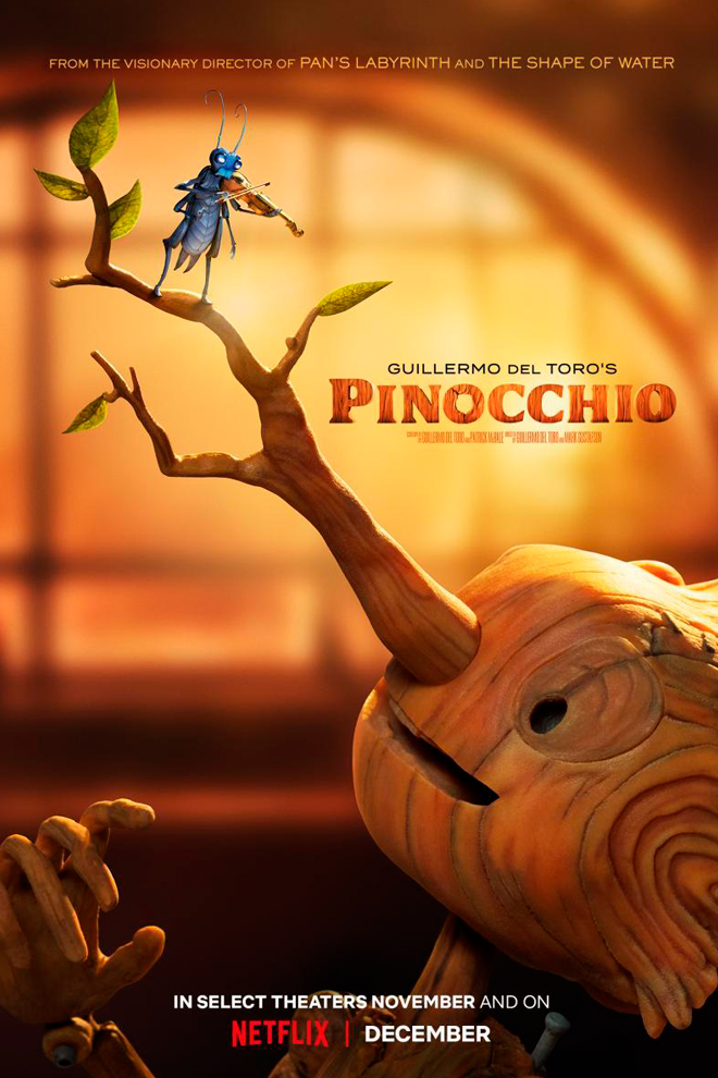 Poster de la Película: Pinocho de Guillermo del Toro