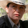 Tamara Podemski en el papel de Sheriff Joy